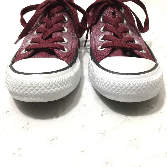 Converse All Star Chuck Taylor Ox Burgundy Washed Low Canvas Sneaker Women's 5 - Picture 5 of 10